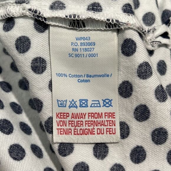 Boden Polka Dot Long Sleeve Flannel Pajama Top Sz XS - Picture 12 of 12